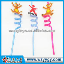 2D promotional pvc hard plastic straw